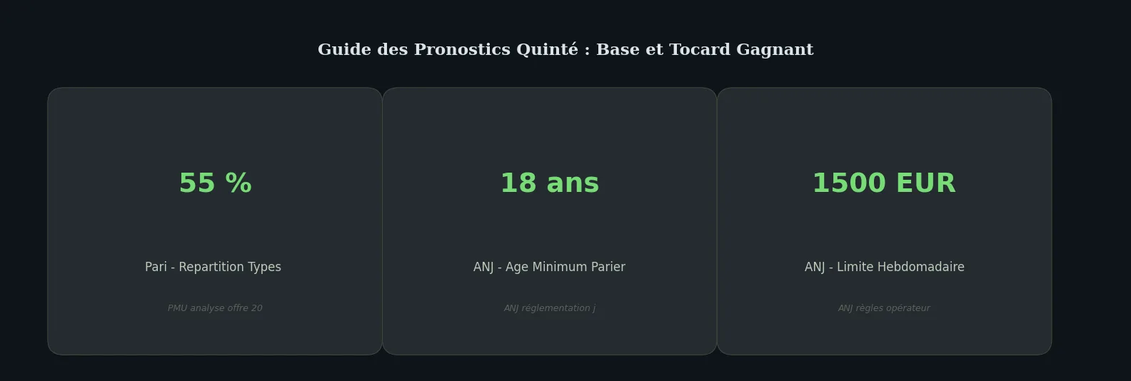 Chiffres clés guide — pronostic base et tocard
